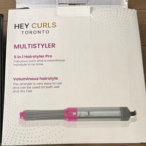 HEY CURLS Toronto Multistyler 5-in-1 Hairstyler Pro - Pink/Silver